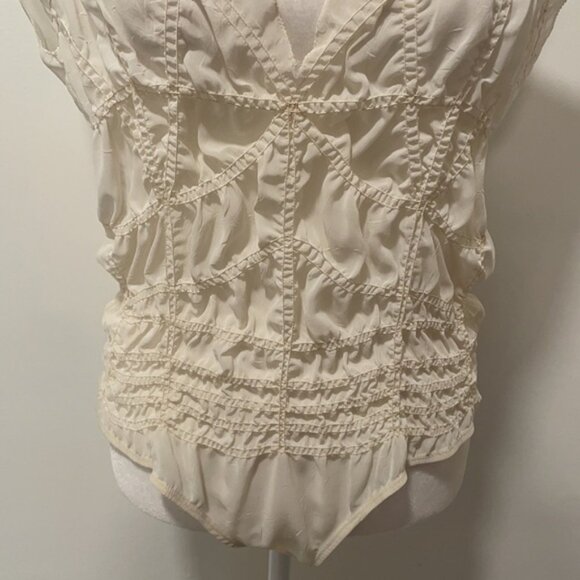 VINTAGE JEAN PAUL GAULTIER DRAPED SHEER BODYSUIT - Picture 4 of 12